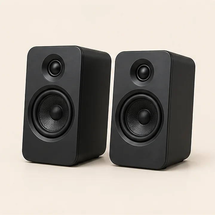 Representative image of compact desktop speakers