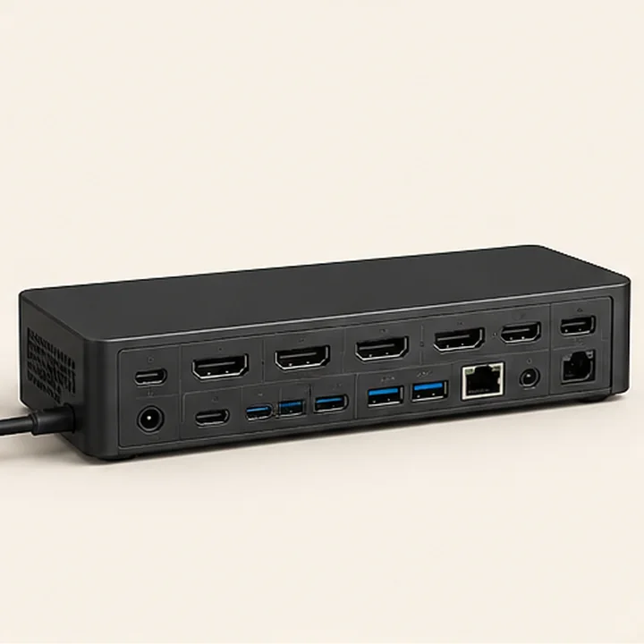 Representative image of dual-monitor docking station